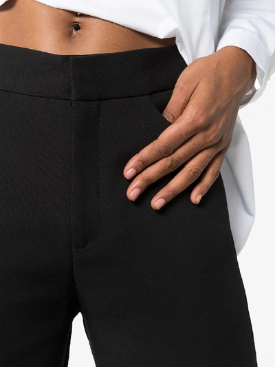 Shop Totême Novara Cropped Trousers In Black