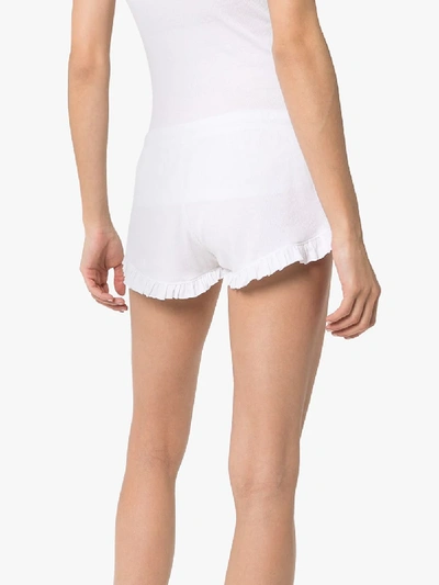 Shop Skin 'raffaela' Shorts In Weiss