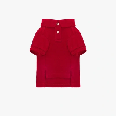 Shop Polo Ralph Lauren Basic Dog Polo Sweater In Red