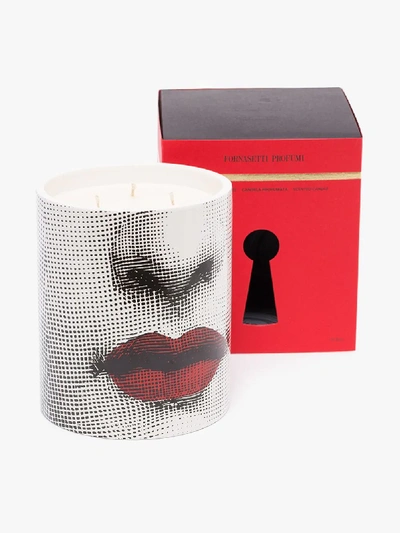 Shop Fornasetti 'bacio Otto' Kerze In Weiss