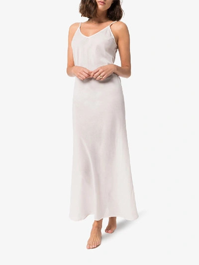 Shop Pour Les Femmes Maxi Slip Nightdress In Pink