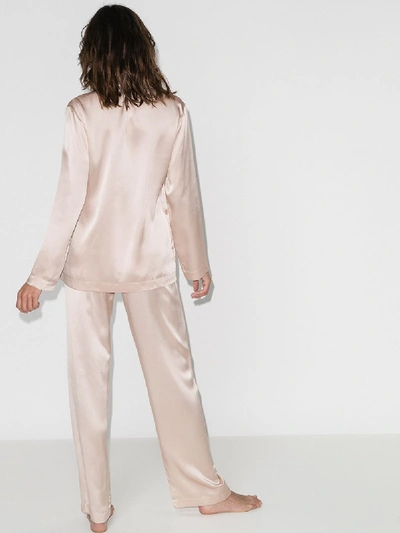 Shop La Perla Pyjama Aus Seide In Rosa