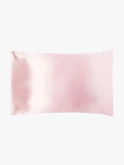 Shop Slip Pink Queen Silk Pillowcase In Neutrals