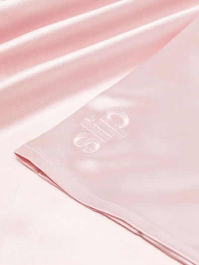 Shop Slip Pink Queen Silk Pillowcase In Neutrals