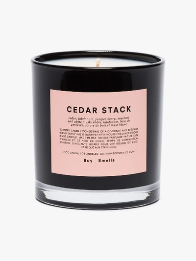 Shop Boy Smells Cedar Stack Candle In Black