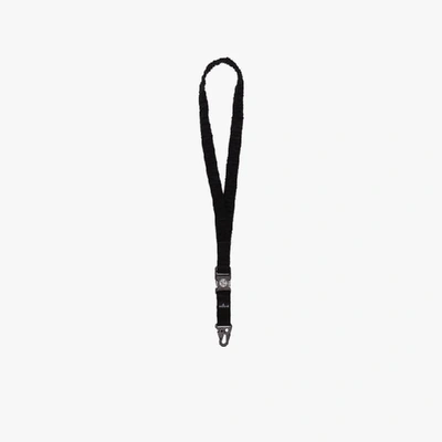 Shop Stone Island Black Keyring Strap