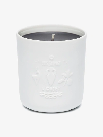 Shop L'objet Bois Sauvage Candle (300g) In White