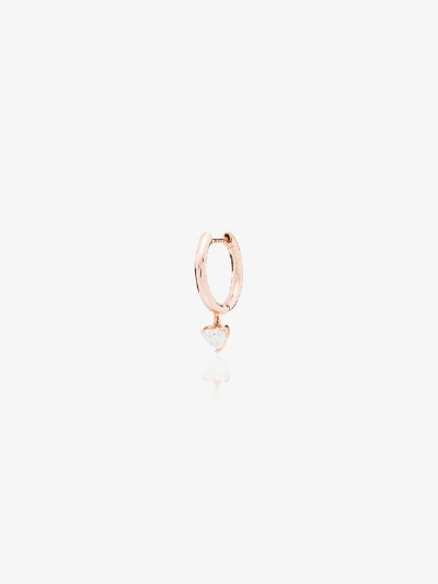 Shop Anita Ko 18k Yellow Gold Heart Diamond Hoop Earring