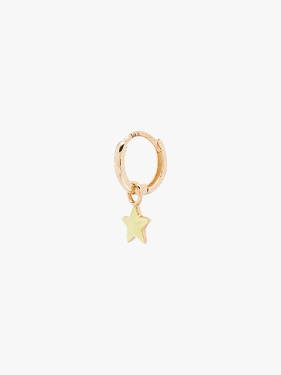 Shop Alison Lou 14k Yellow Gold Tiny Star Huggie Earring