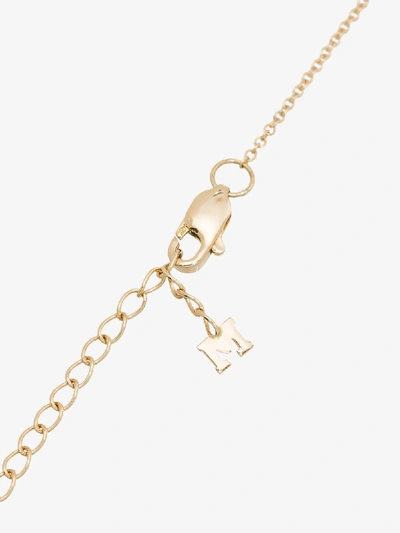 Mateo 14k Yellow Gold Crystal Frame L Initial Necklace In Yellow Gold