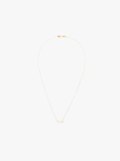 Shop Alison Lou 14k Yellow Gold Mrs Diamond Necklace