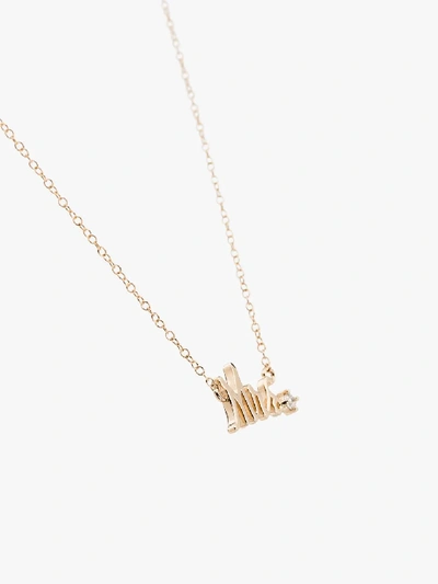 Shop Alison Lou 14k Yellow Gold Mrs Diamond Necklace