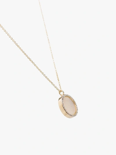 Mateo 14k Yellow Gold E Initial Pearl Diamond Necklace In Yellow Gold