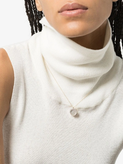 Mateo 14k Yellow Gold E Initial Pearl Diamond Necklace In Yellow Gold