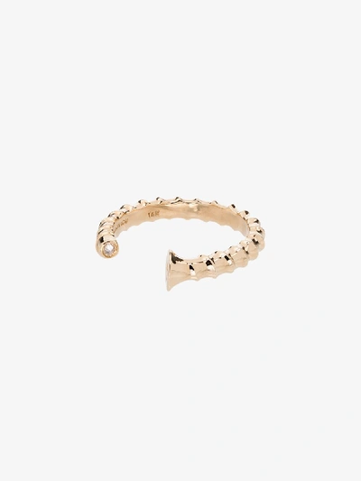 Shop Alison Lou 14k Yellow Gold Screw Diamond Ring