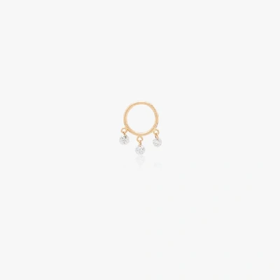 Shop Persée 18k Yellow Gold Bohème Diamond Hoop Earring