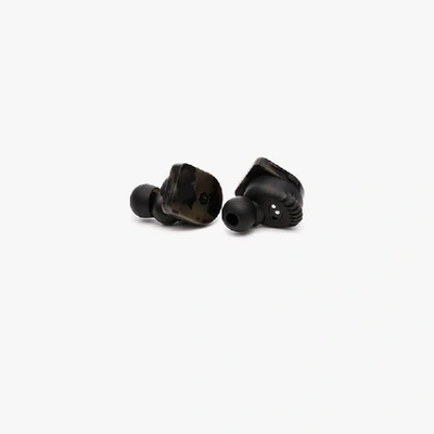 Shop Master & Dynamic Grey Mw07 Truly Wireless Tortoiseshell Print In Ear Headphones In Brown
