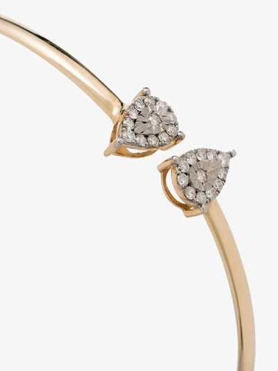 Shop Anissa Kermiche 14k Yellow Gold North And South Diamond Bracelet In Metallic:d'ore