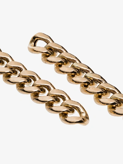 Shop Zoë Chicco 14kt Gold Chain Drop Earrings In Yellow Gold
