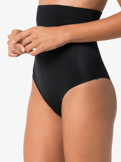 Shop Spanx 'suit Your Fancy' Tanga Mit Hoher Taille In Schwarz