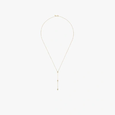 Shop Xiao Wang 14k Yellow Gold Stardust Diamond Necklace