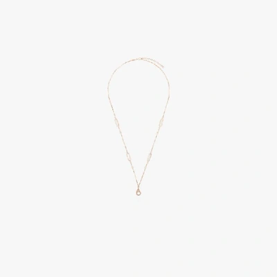 Shop Jacquie Aiche 14k Rose Gold Diamond Charm Necklace In Metallic