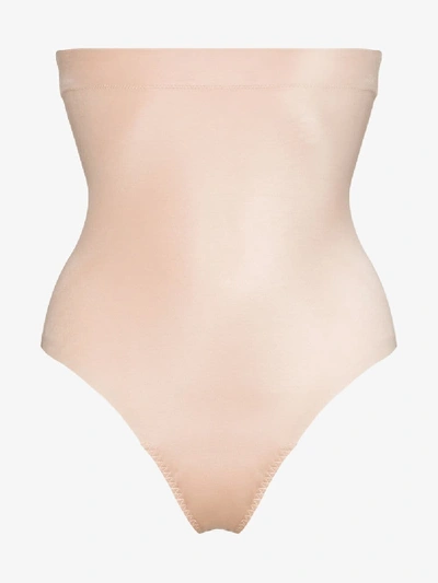 Shop Spanx 'suit Your Fancy' Tanga Mit Hoher Taille In Nude