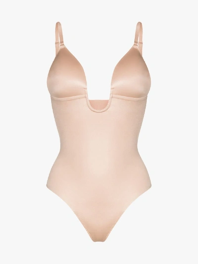 Shop Spanx 'suit Your Fancy' Shape-body Mit Tanga In Nude