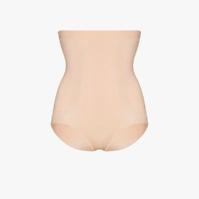 Shop Spanx Neutral Oncore High Waist Briefs In Neutrals