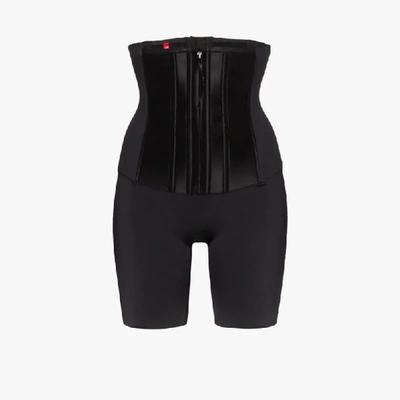 Spanx Under Sculpture High-waist Mid-thigh Corset Shaper Shorts In