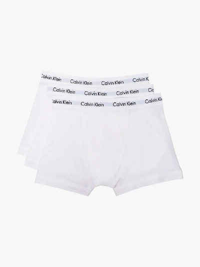Shop Calvin Klein Underwear White Cotton Boxer Briefs Set