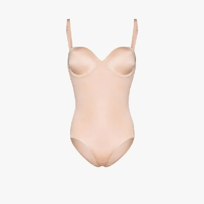 Spanx Neutral Suit Your Fancy Strapless Bodysuit In Neutrals