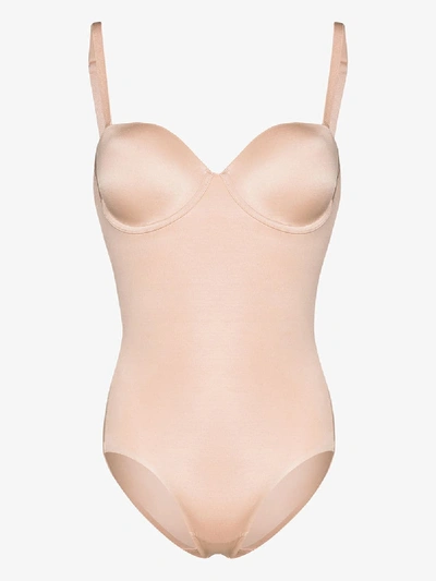 Spanx Neutral Suit Your Fancy Strapless Bodysuit In Neutrals