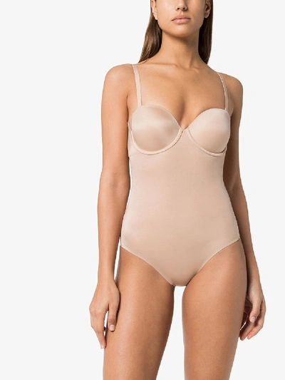 Spanx Neutral Suit Your Fancy Strapless Bodysuit In Neutrals
