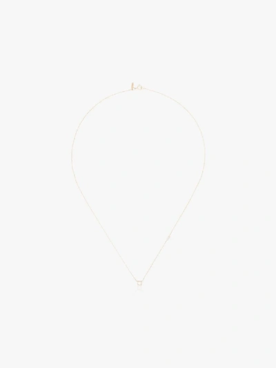 Shop Xiao Wang 14k Yellow Gold Gravity Diamond Necklace