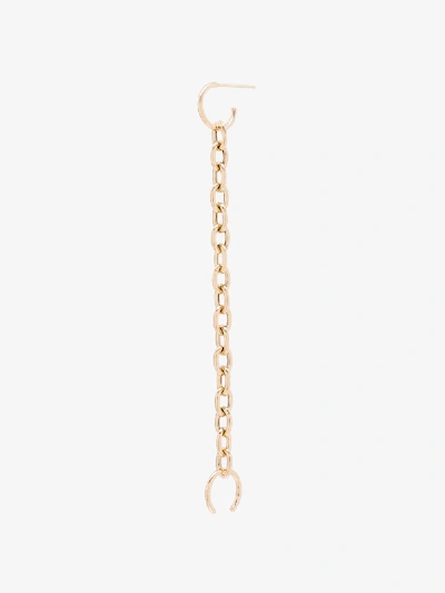 Shop Zoë Chicco 14kt Gold Chain Earcuff In Yellow Gold