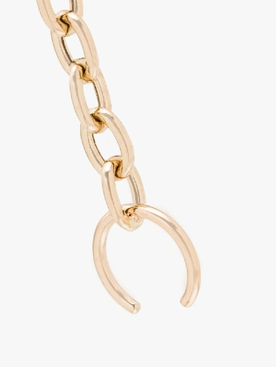 Shop Zoë Chicco 14kt Gold Chain Earcuff In Yellow Gold