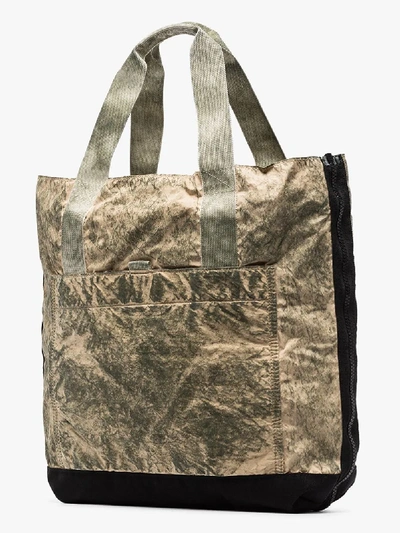 Shop Stone Island 'burnout' Shopper In Green