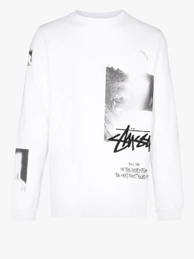 Shop Alyx X Stüssy Long Sleeve T-shirt In White