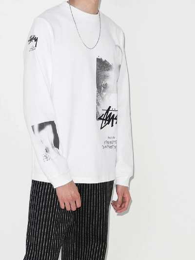 Shop Alyx X Stüssy Long Sleeve T-shirt In White