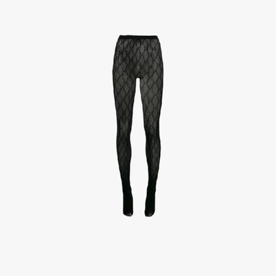 Gucci Black GG Supreme Tights