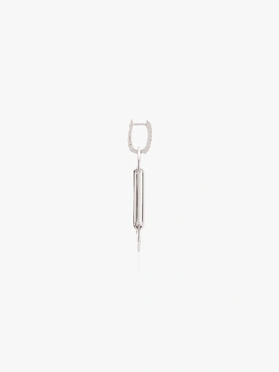 Shop Eéra 18k White Gold Chiara Diamond Drop Earring In Metallic