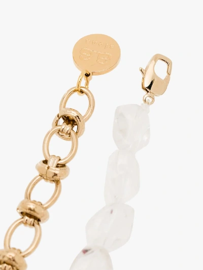 Shop By Alona 18k Gold-plated Crystal Quartz Bracelet In Metallic