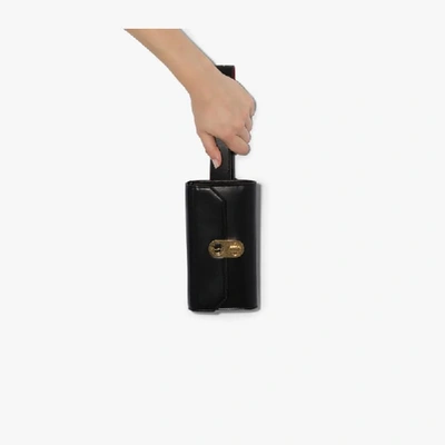 Shop Christian Louboutin Black Eliza Leather Belt Bag In Bk01 Black