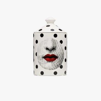 Shop Fornasetti 'comme Des Forna Otto' Duftkerze In Weiss