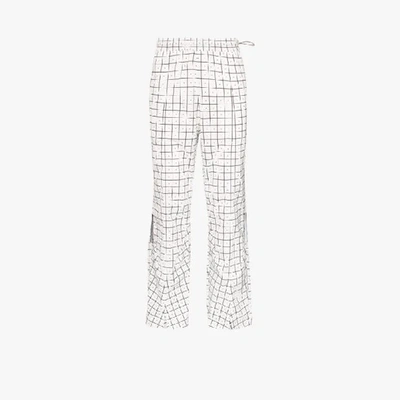 Shop A-cold-wall* Check Print Trousers In Multicoloured