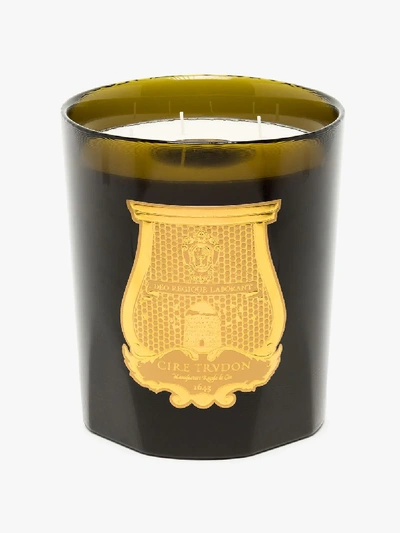 Shop Cire Trudon Green Abd El Kader Grande Scented Candle In Gold