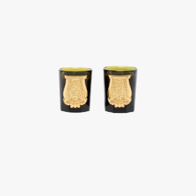 Shop Cire Trudon Green And White Revolutionary Duet Candle Set In Black