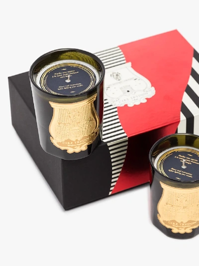Shop Cire Trudon Green And White Revolutionary Duet Candle Set In Black