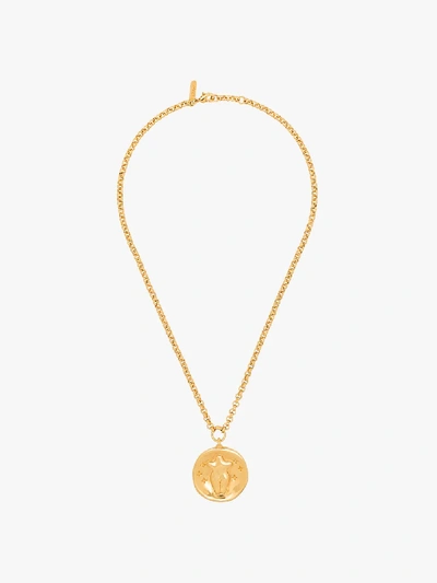 Shop Chloé Gold Tone Emoji Pendant Necklace